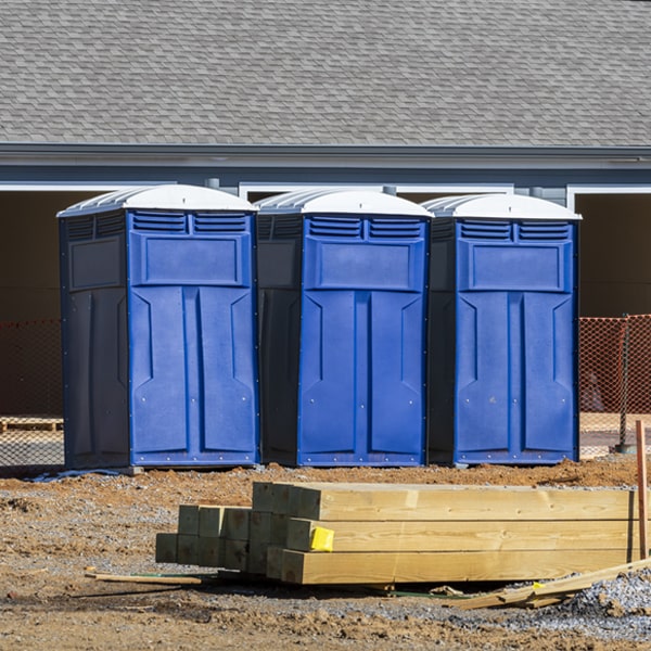 how can i report damages or issues with the porta potties during my rental period in Cameron